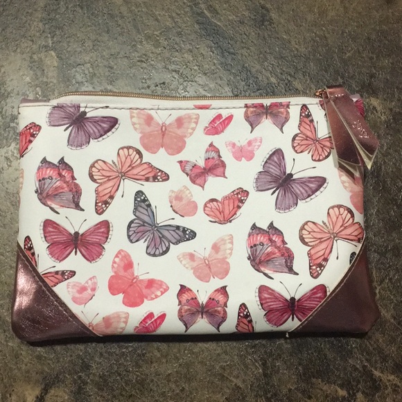 Mauve Butterfly Ipsy Bag - Picture 1 of 3
